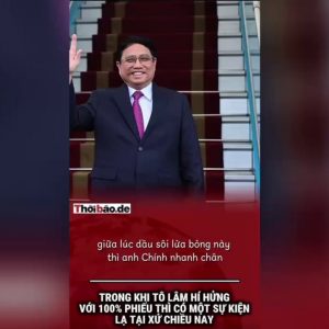 Trong khi Tô Lâm hí hửng với 100% phiếu thì có một sự kiện lạ tại sứ Chiều Nay.