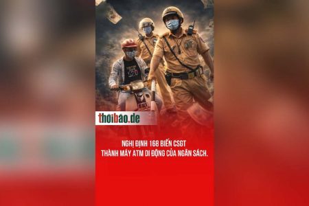 Nghị định 168 biến CSGT  thành máy ATM di động của ngân sách.
