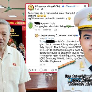 Công An Phường Ô Chợ Dừa dùng dữ liệu cá nhân dể doạ dân.