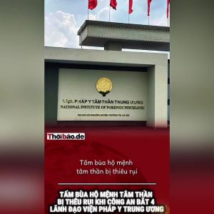 Tấm bùa hộ mệnh tâm thần bị thiêu rụi khi Công an bắt bốn lãnh đạo Viện Pháp y Trung ương.