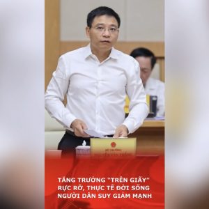 Tăng trưởng “trên giấy” rực rỡ, thực tế đời sống người dân suy giảm mạnh.