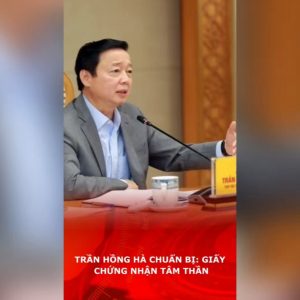 Trần Hồng Hà chuẩn bị: Giấy chứng nhận tâm thần.