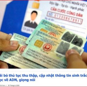 Bãi bỏ việc thu thập ADN và giọng nói cho căn cước.