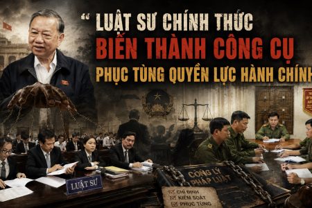Luật sư chính thức biến thành công cụ phục tùng quyền lực hành chính
