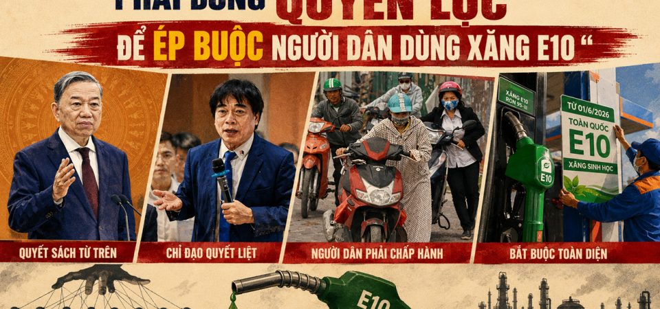 Phải dùng quyền lực để ép buộc người dân dùng xăng E10
