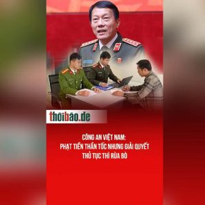 Công An Việt Nam: Phạt tiền thần tốc nhưng giải quyết thủ tục thì rùa bò