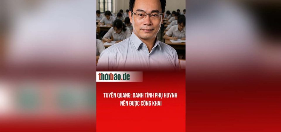 Tuyên Quang: Danh tính phụ huynh nên được công khai