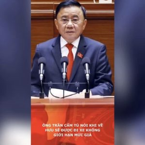 Ông Trần Cẩm Tú nói khi về hưu sẽ được đi xe không giới hạn mức giá