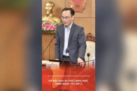 Hà Nội dạy Ai cho 100% học sinh ngay từ lớp 1
