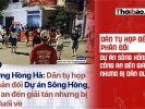 Жители собрались, чтобы выразить протест против проекта на реке Хонг; полиция прибыла, чтобы разогнать собрание, но была прогнана жителями