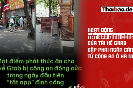 Grab司機發起的「關閉App」罷工行動在河內遭遇警方阻撓