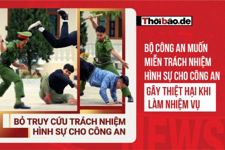 Bộ Công An muốn miễn trách nhiệm hình sự cho Công An gây thiệt hại khi làm nhiệm vụ